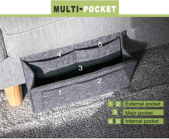 Sac de rangement avec poches organisateur suspendu💥(Noir) – Image 10